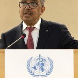 Le directeur général de l'Organisation mondiale de la santé (OMS) Tedros Adhanom Ghebreyesus estime que le nouveau vaccin contre la malaria sera crucial en Afrique (archives). KEYSTONE/SALVATORE DI NOLFI